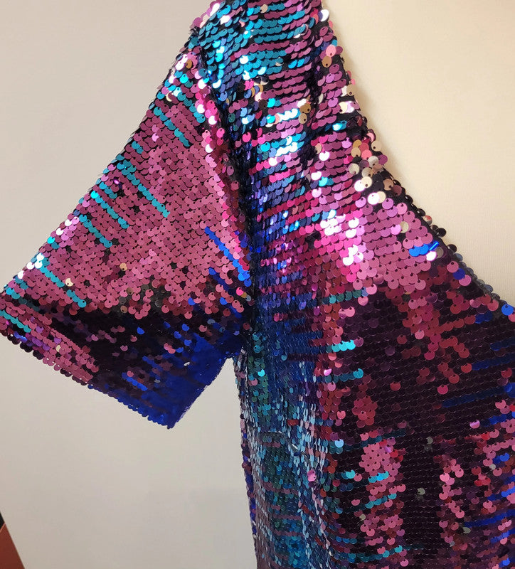 New Look Curves Sequin Short Dress Size Small Multicoloured BNWT