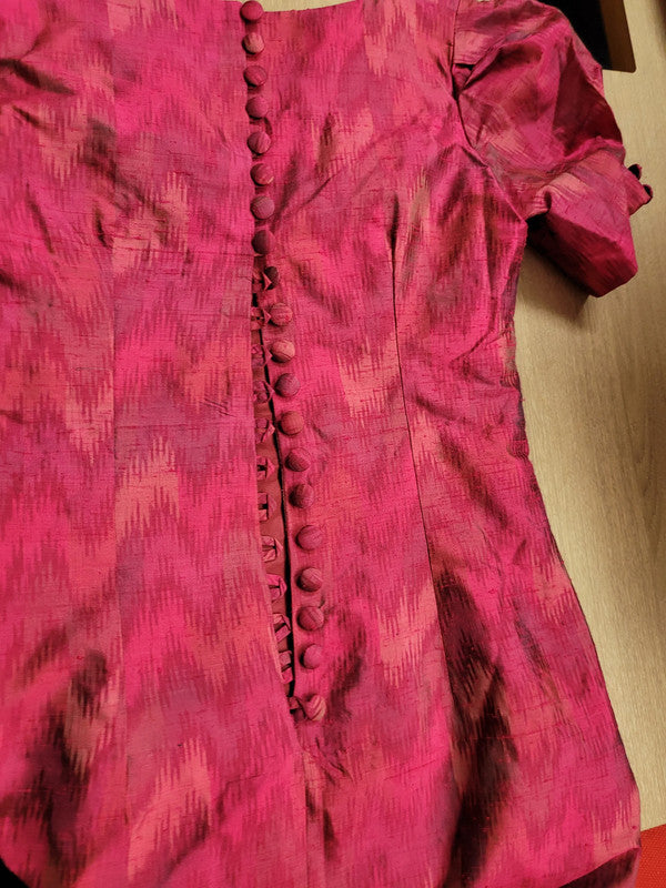 Japlene Silk Dress Pink UK10 Pre-Owned