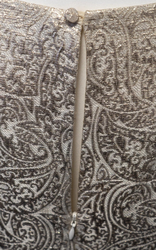 Tara Jarmon Mini Dress Size 36 Silver Pre-Owned