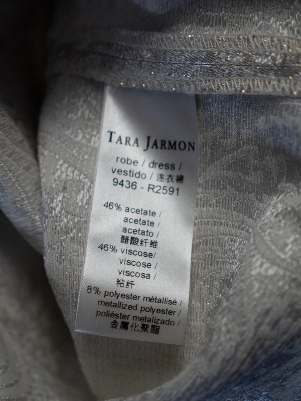 Tara Jarmon Mini Dress Size 36 Silver Pre-Owned