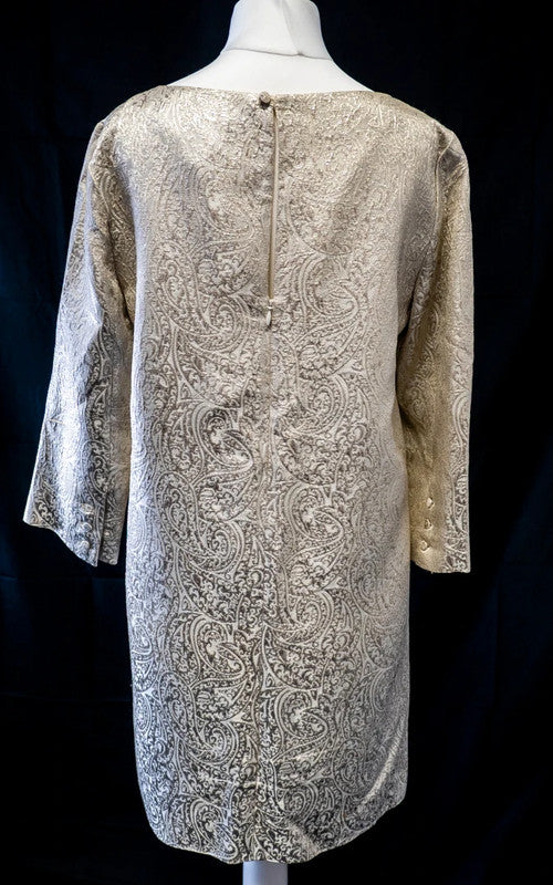 Tara Jarmon Mini Dress Size 36 Silver Pre-Owned