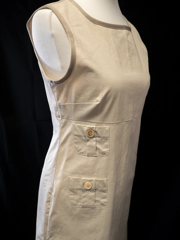 MaxMara Dress UK8 Stone Pre-Owned