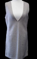 Marc Cain Mini Dress Pale Grey Size N1/UK8 Pre-Owned