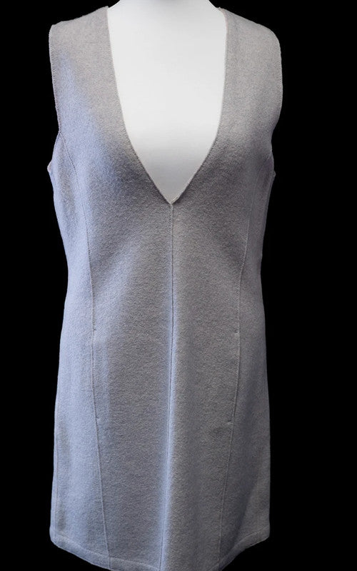 Marc Cain Mini Dress Pale Grey Size N1/UK8 Pre-Owned