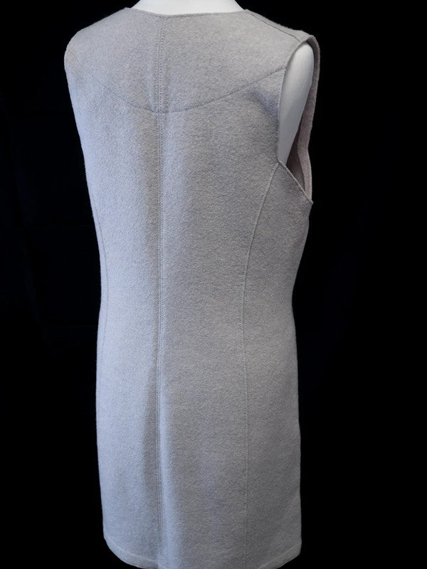 Marc Cain Mini Dress Pale Grey Size N1/UK8 Pre-Owned