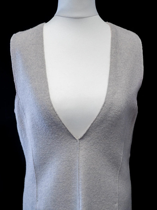 Marc Cain Mini Dress Pale Grey Size N1/UK8 Pre-Owned