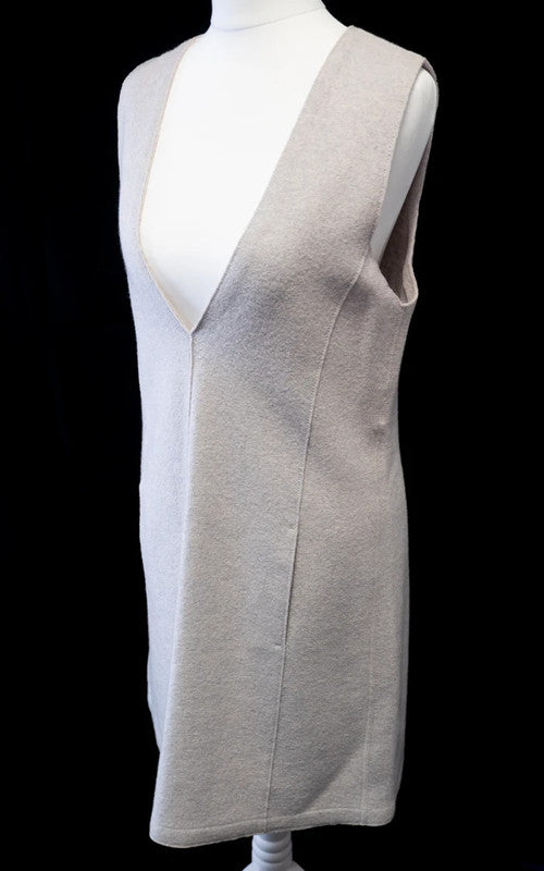 Marc Cain Mini Dress Pale Grey Size N1/UK8 Pre-Owned