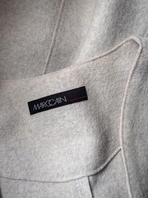 Marc Cain Mini Dress Pale Grey Size N1/UK8 Pre-Owned