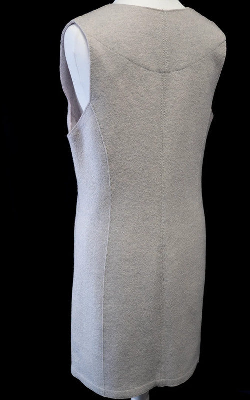 Marc Cain Mini Dress Pale Grey Size N1/UK8 Pre-Owned