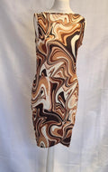 Boohoo Slinky Mini Dress Chocolate UK14 NWT