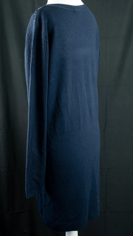 Tu Woman Jumper Dress Navy UK12 Pre-Owned