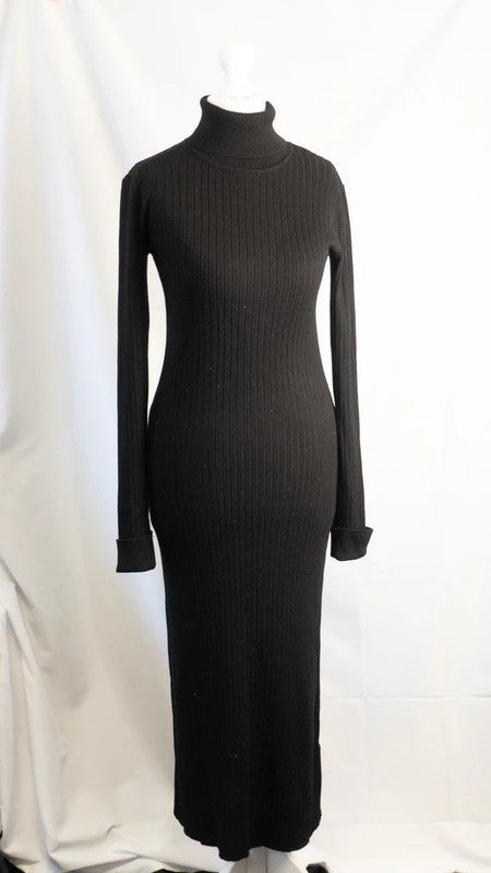 New Look Jumper Dress UK10 Black Pre-Owned