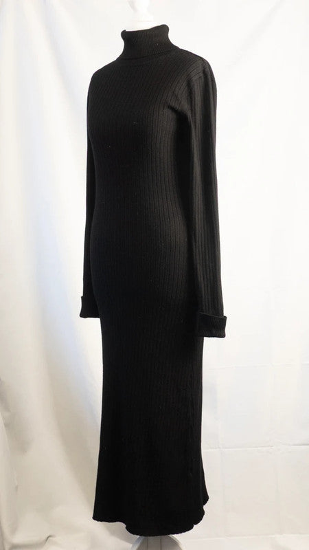 New Look Jumper Dress UK10 Black Pre-Owned