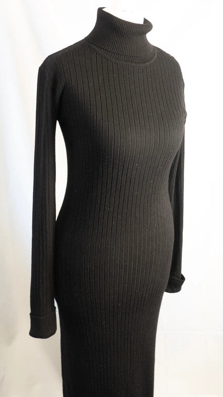 New Look Jumper Dress UK10 Black Pre-Owned