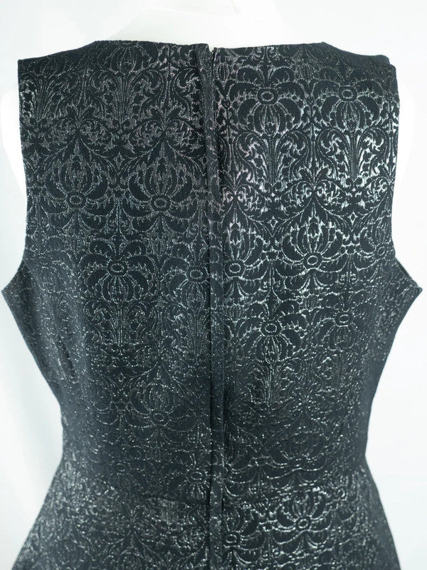 New Look Shift Dress UK12 Black/Silver Pre-Owned