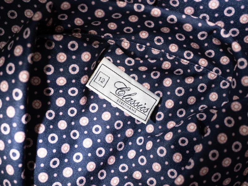 Debenhams Classics Blouse Black/Brown UK12 Pre-Owned