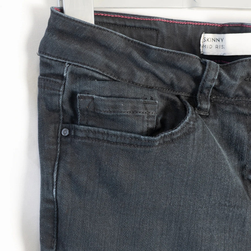 Next Women's Skinny Jeans Black UK12 Pre-Owned