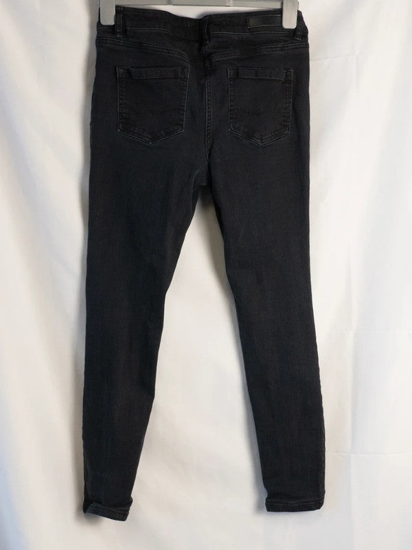 Next Women's Skinny Jeans Black UK12 Pre-Owned