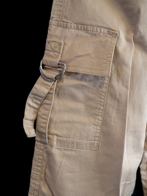 Primark Women's Cargo Trousers Beige Size 6-8 (XS) Pre-Owned