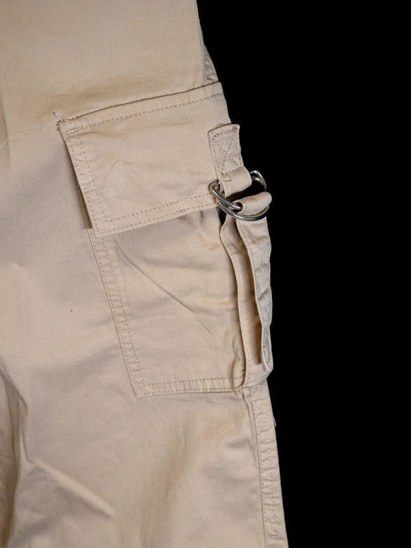 Primark Women's Cargo Trousers Beige Size 6-8 (XS) Pre-Owned