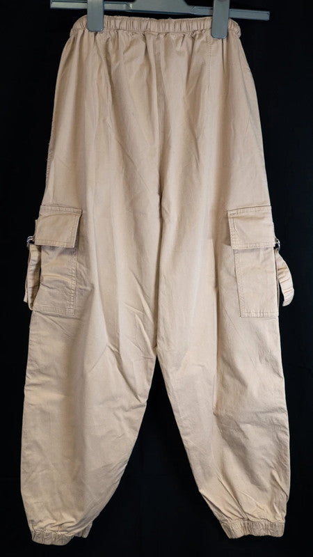 Primark Women's Cargo Trousers Beige Size 6-8 (XS) Pre-Owned