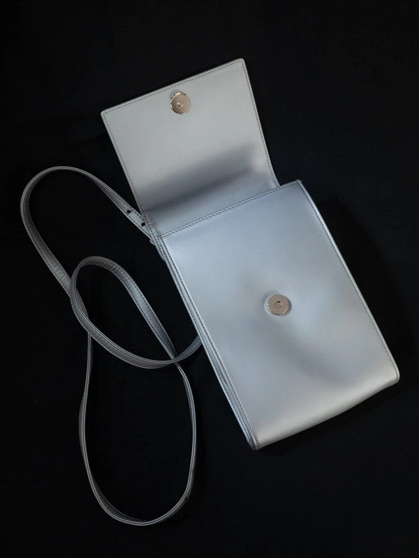 Krizia Crossbody Handbag Silver