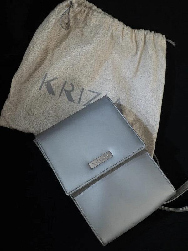 Krizia Crossbody Handbag Silver