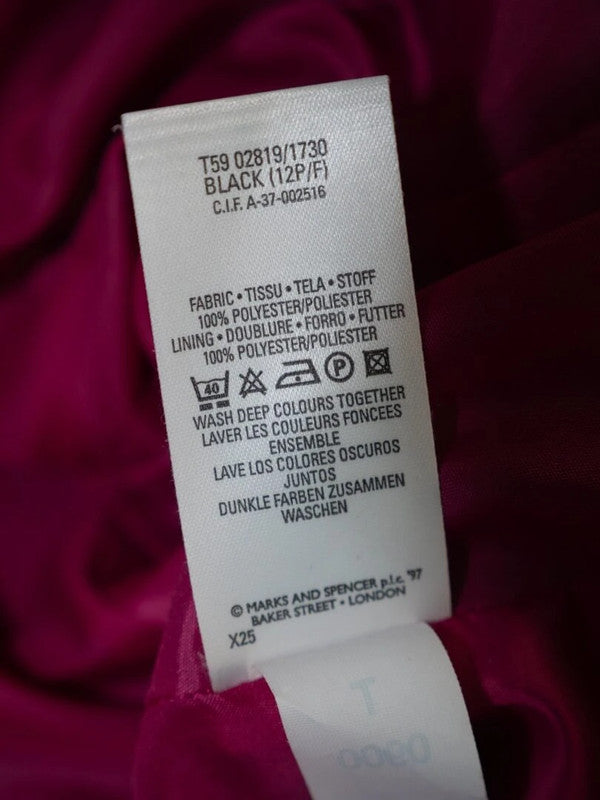 Marks &amp; Spencer Black Ladies  Blazer size 12 Petite fit