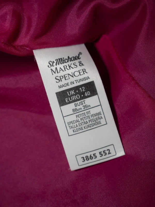 Marks &amp; Spencer Black Ladies  Blazer size 12 Petite fit