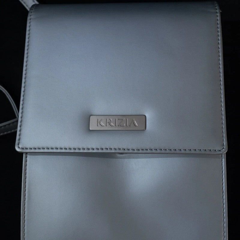 Krizia Crossbody Handbag Silver