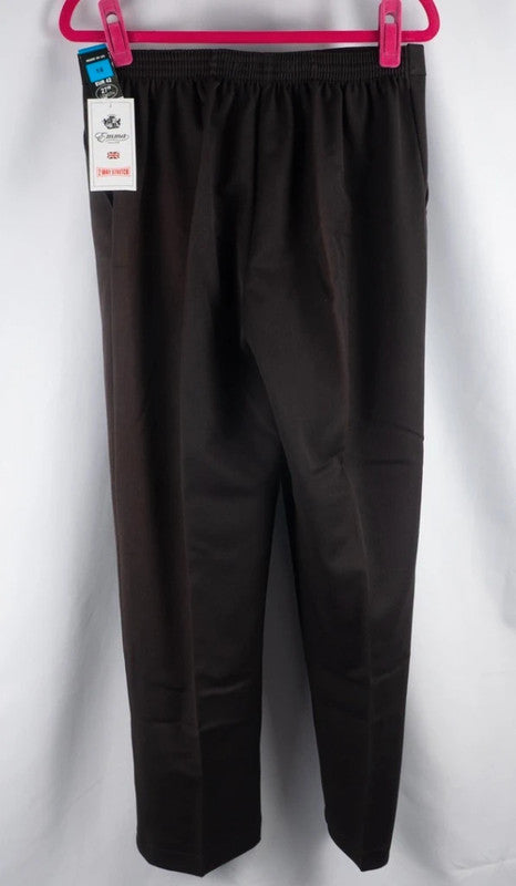 Emma Collection Brown Trousers Size 14 NWT
