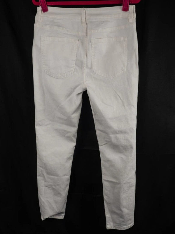 M&amp;S The Lily Slim Jeans White Size 12R