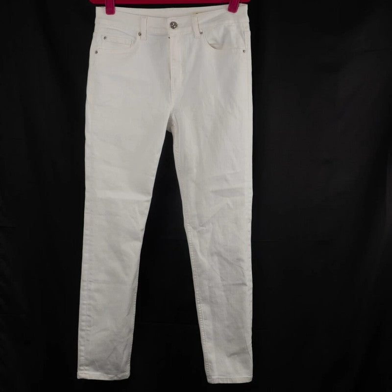 M&amp;S The Lily Slim Jeans White Size 12R