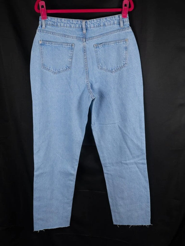 Urban Bliss Mom Jeans Blue Ripped  Size 12 NWT