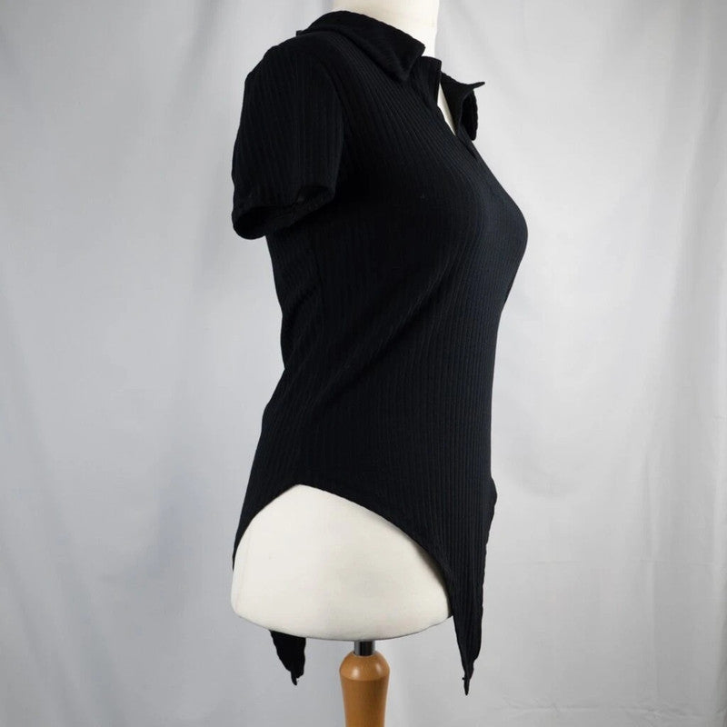 New Look Black Body Suit Size 14 NWT