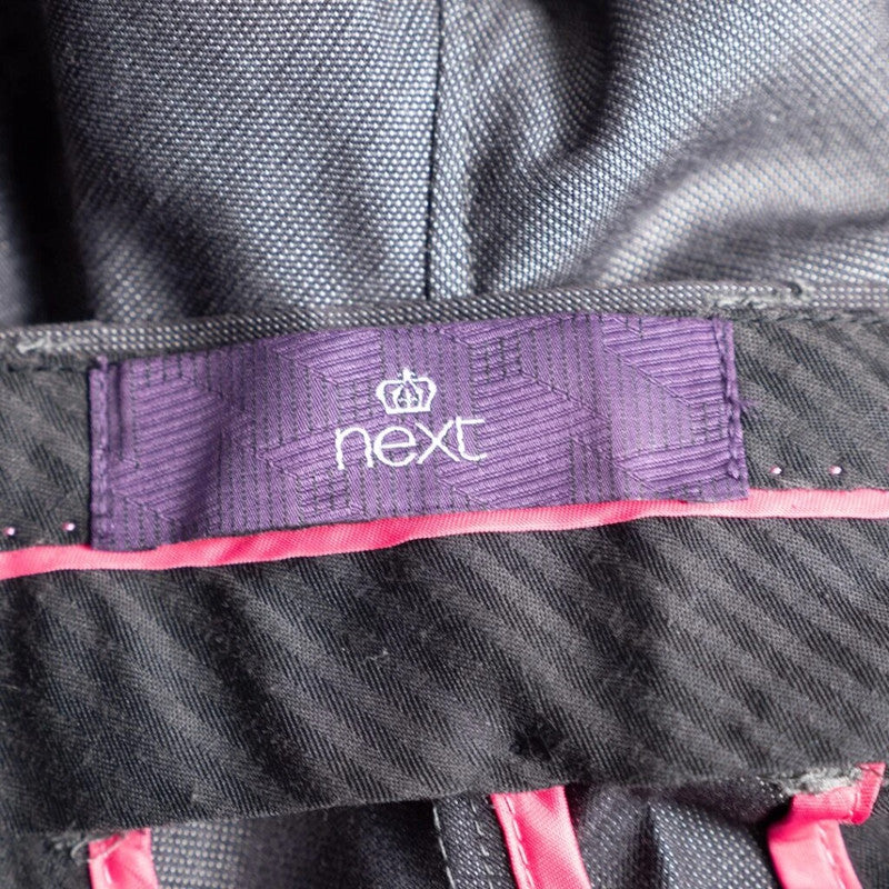 Next Skinny Fit Grey Trousers Size 34R