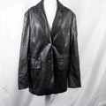 Bershka Black Faux Ladies Jacket Size EUR S