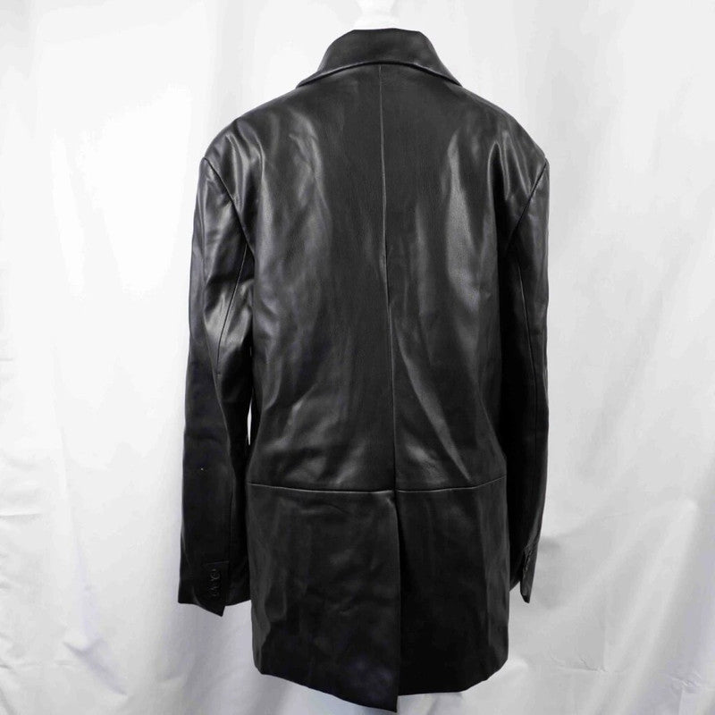 Bershka Black Faux Ladies Jacket Size EUR S