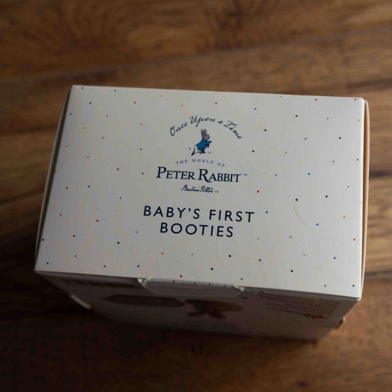 Peter Rabbit Baby's First Booties Beige Size 0-3 Months