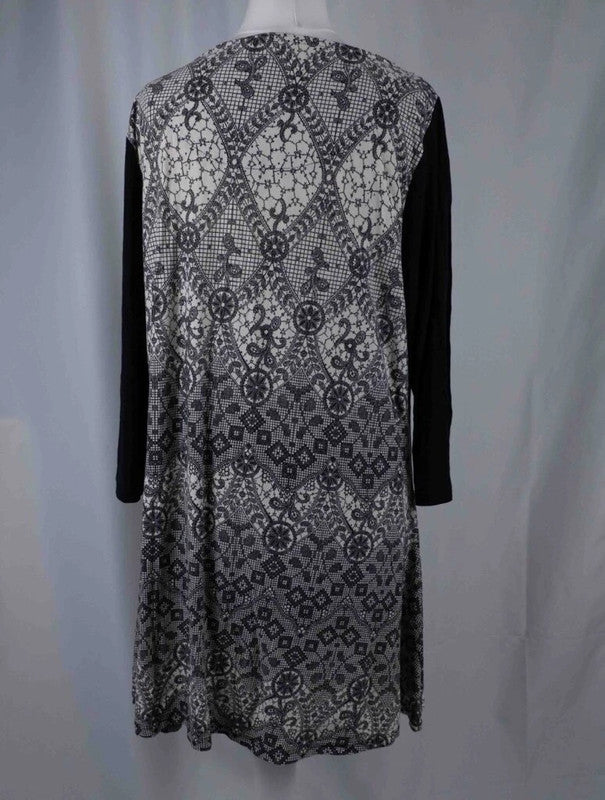 Marks &amp; Spencer Black &amp; White Print Dress Size 18