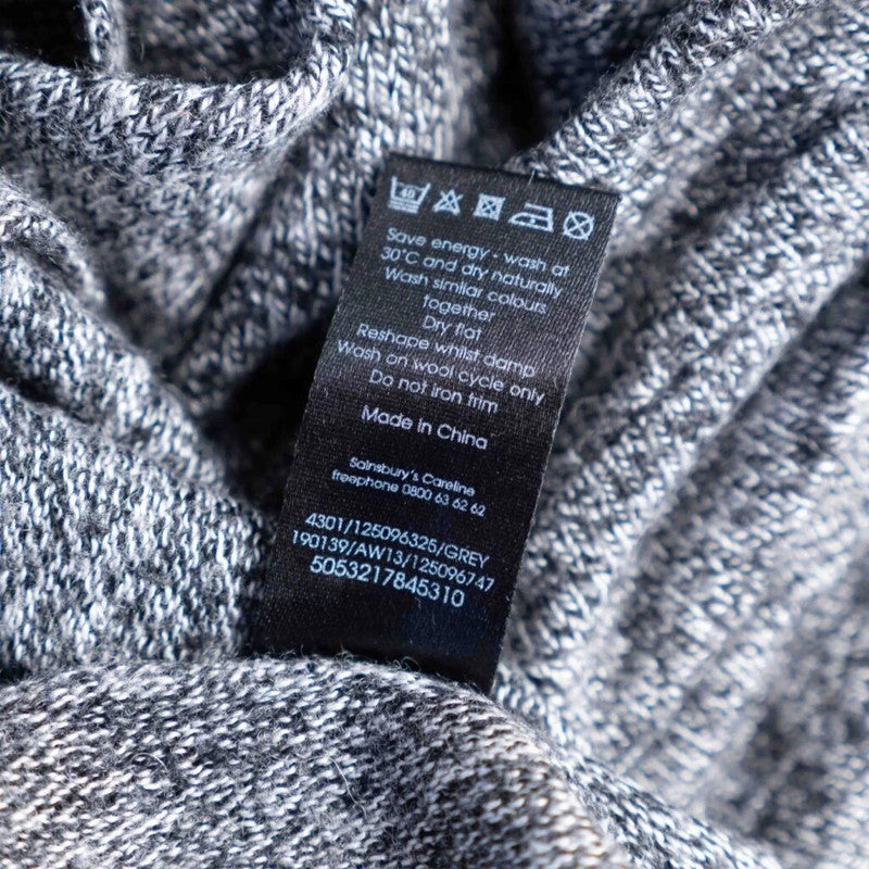 Tu Grey Knitted Dress Size 18