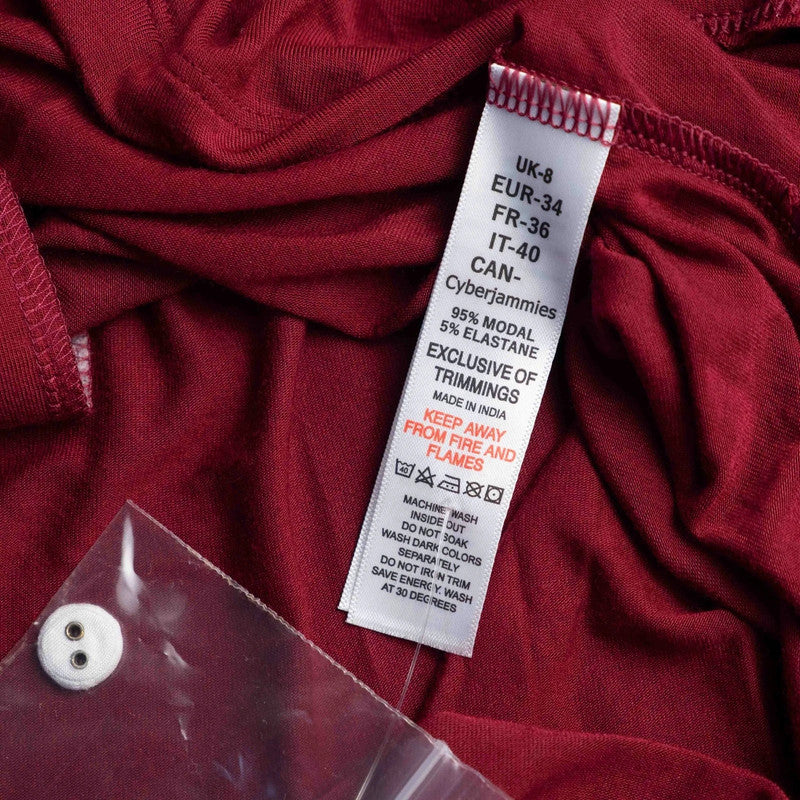 Cyberjammies Top Red Size 8 NWT