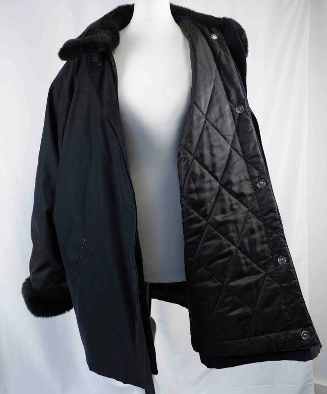 Marks &amp; Spencer Ladies Black  Coat Size 20