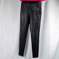 New look Black Faux Leather Leggings Size 8