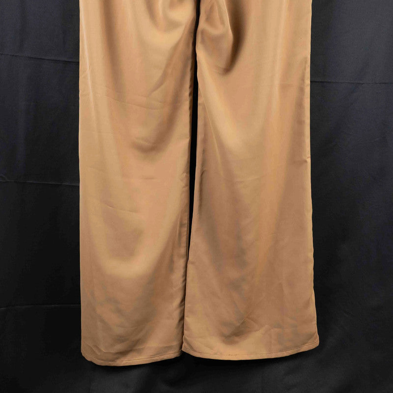 Pretty Lavish Flared Slacks Beige Size 12 NWT