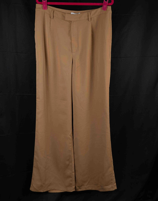 Pretty Lavish Flared Slacks Beige Size 12 NWT
