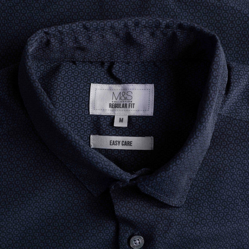 M&amp;S Collection Men's Navy Shirt Size M