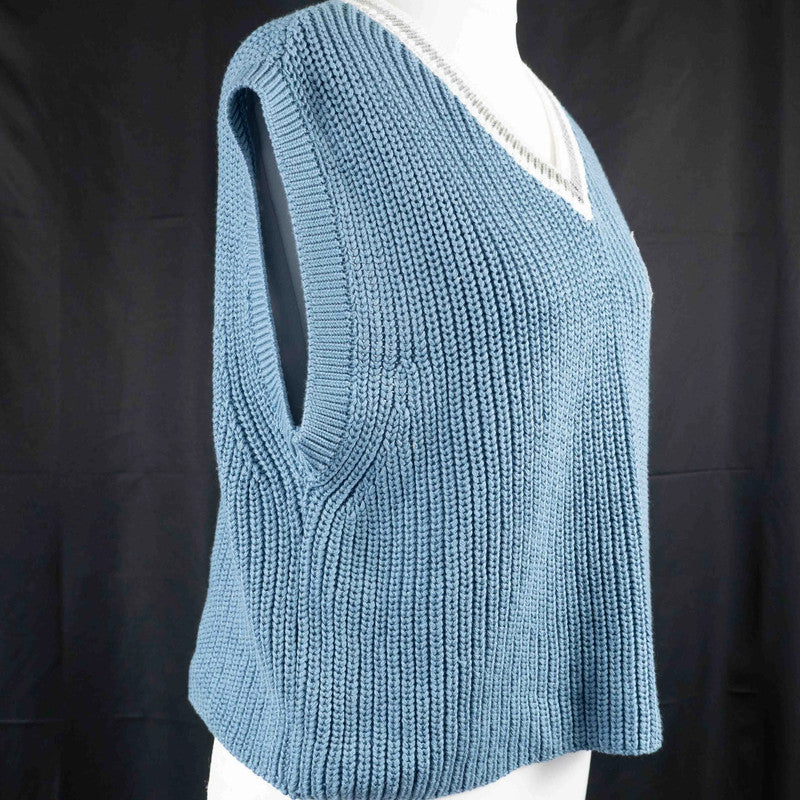 Urban Outfitters Blue Knitted Vest Size M NWT