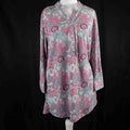 Sugar Crisp Floral Print Tunic Top Size S  NWT