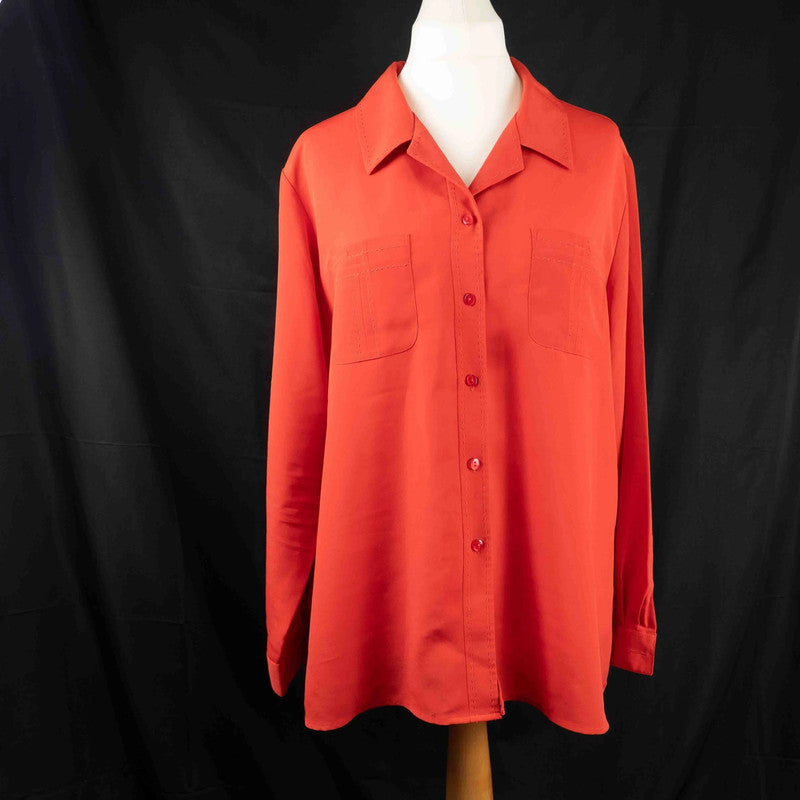 Berkertex Blouse Orange Size 22